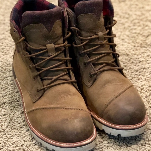 toms leather boots mens